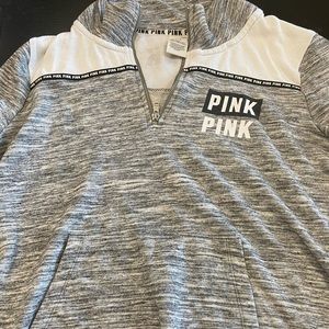 Victoria’s Secret  gray sweatshirt quarters zip